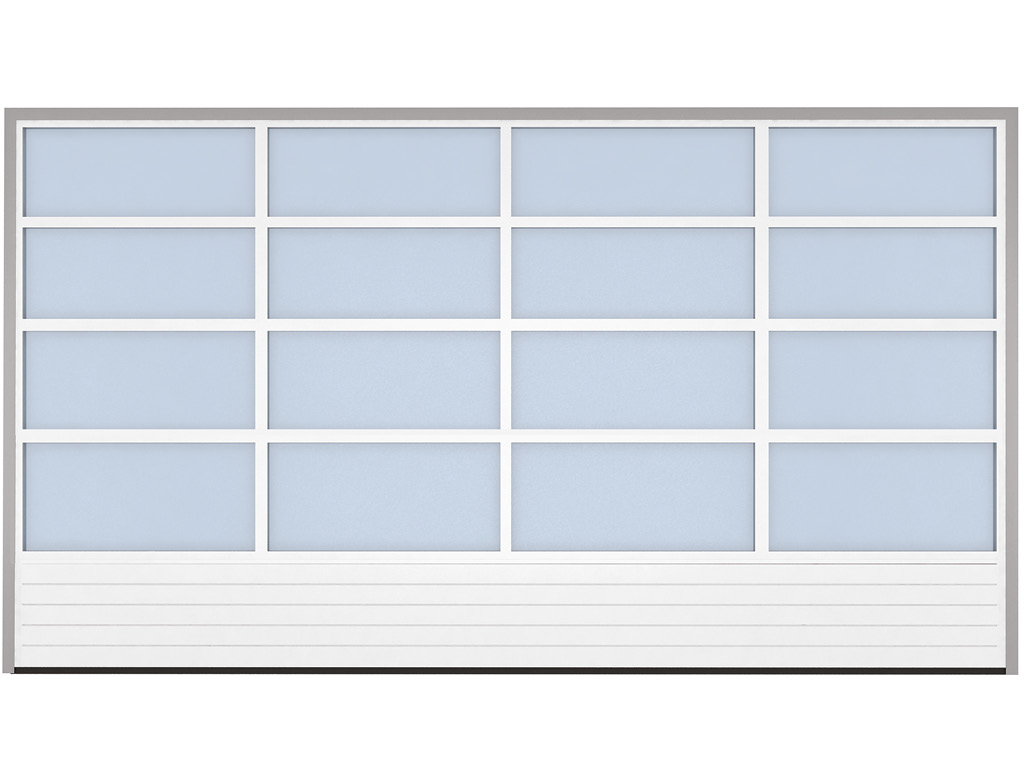Combined fabric of panoramic and sandwich panels